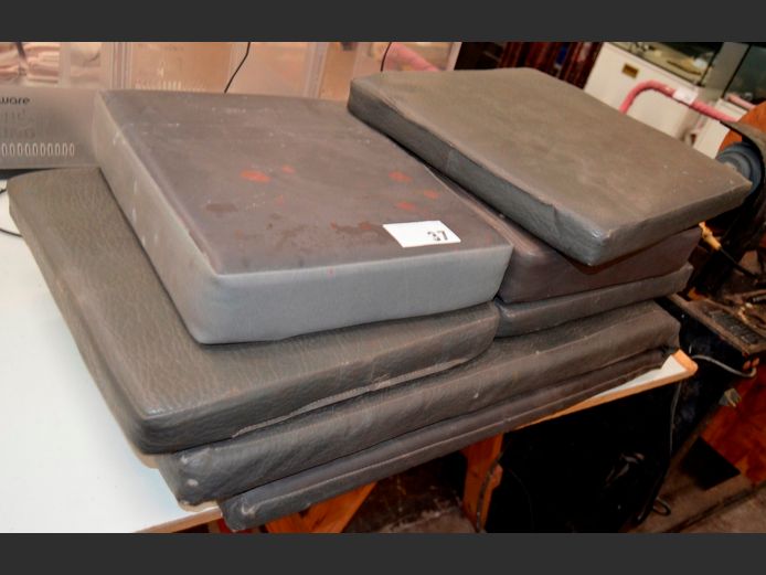 GREY PATIO CHAIR & LOUNGER CUSHIONS