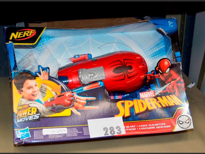 LOT: 3 x SPIDERMAN NERF SHOOTERS [Unchecked]