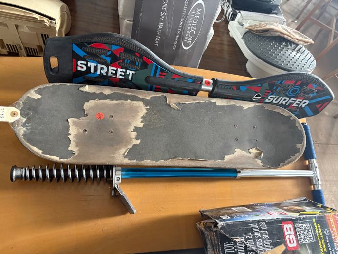 J-Board, Skateboard and Pogo Stick 