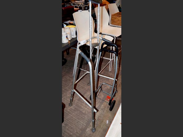 WALKING AID & A CRUTCH