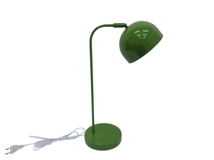 Retro-Modern Olive Green Metal Desk Lamp