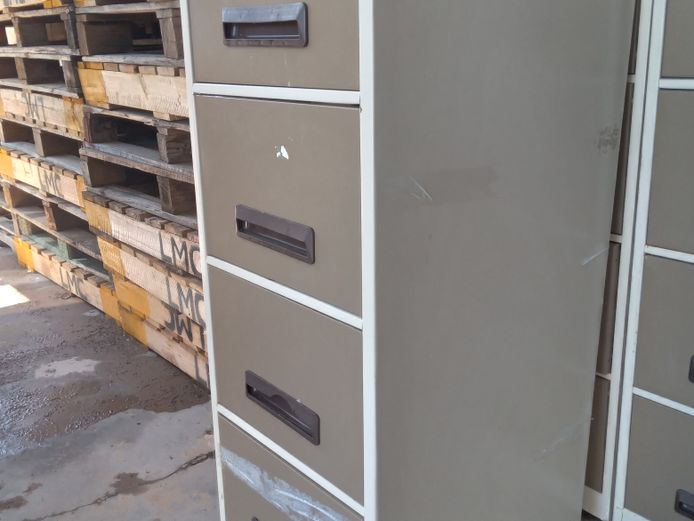 Steel cabinet with drawers