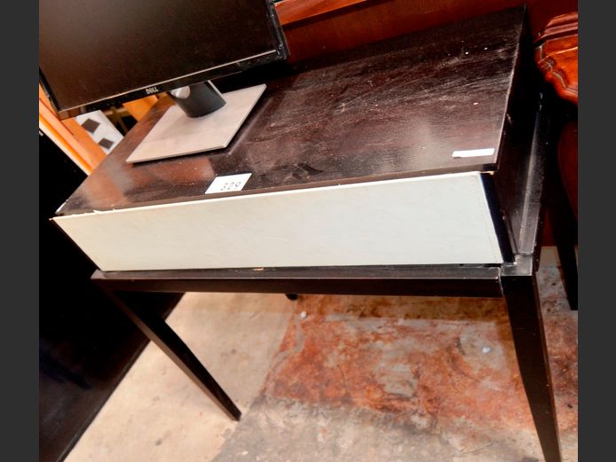 DARKWOOD SINGLE DRAWER DESK, 85 x 45 x 76cm [Marked]