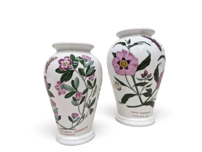 Pair of Portmeirion Botanic Garden Ceramic Vases