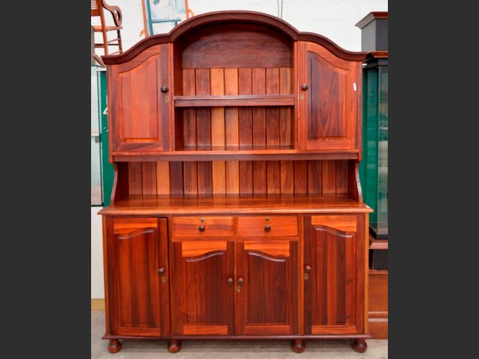 RENSILFIER BLACKWOOD 6-DOOR, 2-DRAWER WELSH DRESSER, 166 x 52 x 215cm