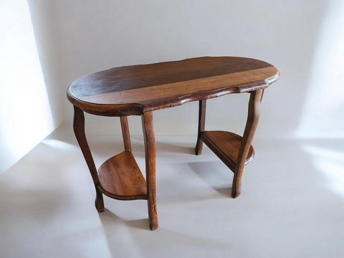 Early to Mid-20th Century Oval Shaped Accent Table