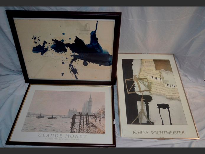 FRAMED PRINT "MUSICAL SCENE", MONET PRINT, etc