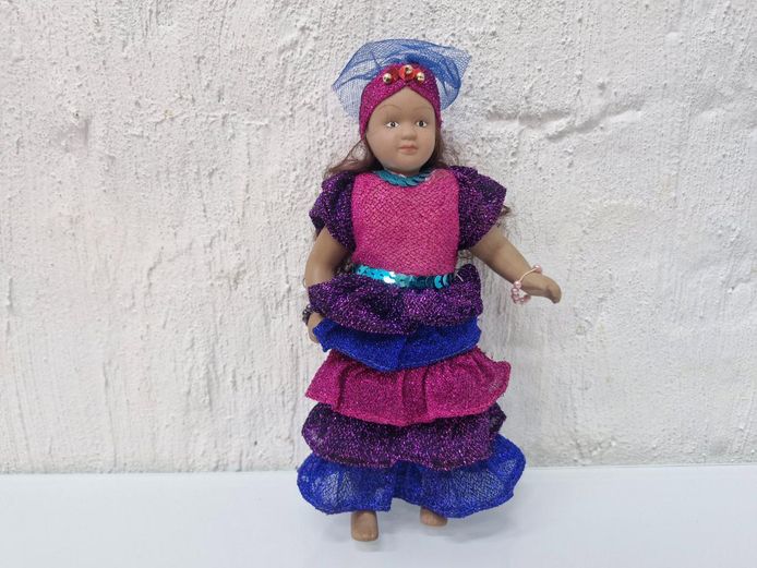 Vintage "Dolls of the World" No. 42 Brazil Fine Porcelain Costume Doll