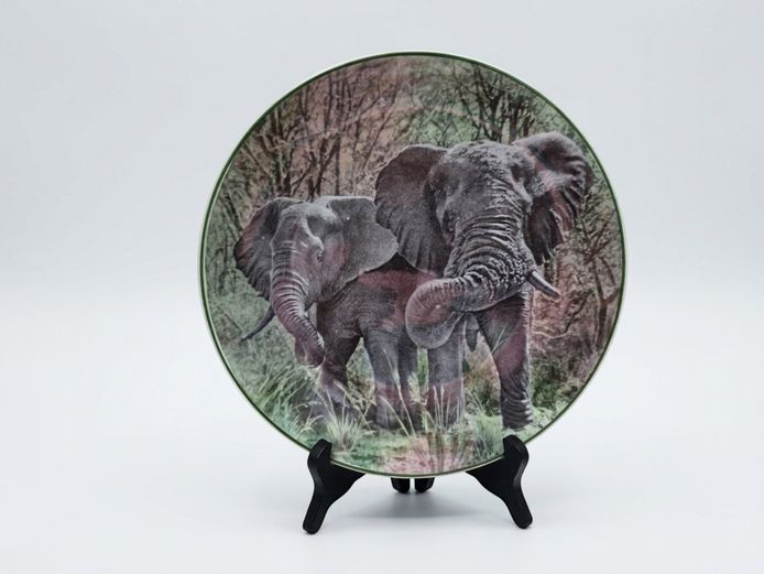 Royal Doulton "African Elephants" Decorative Plate from the African Series