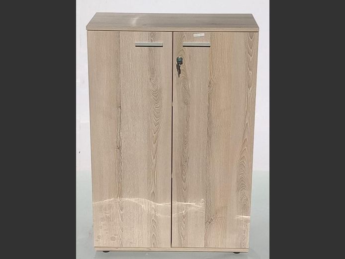 OAK FOIL 2-DOOR CUPBOARD, 72 x 34 x 108cm