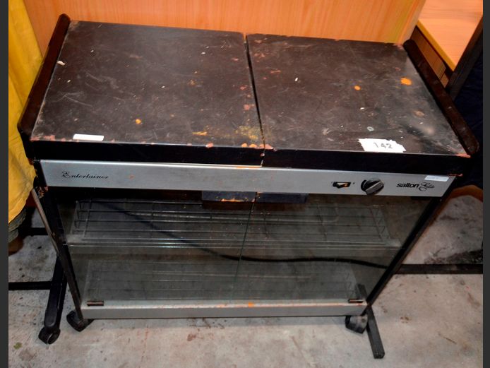 SALTON HOSTESS TROLLEY, 79 x 39 x 70cm [Switches on, rust in places]