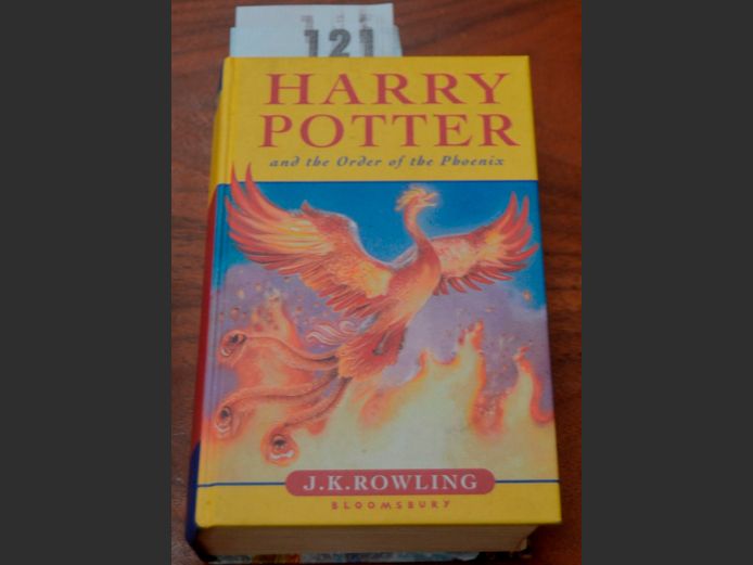 1st EDITION HARD COVER HARRY POTTER & THE ORDER OF THE PHOENIX  [Inscribed & writing on pages]