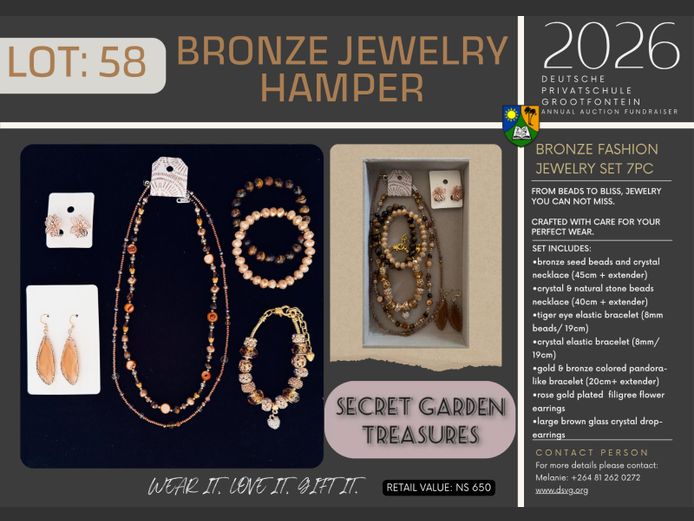 DEUTSCHE PRIVATSCHULE GROOTFONTEIN | BRONZE JEWELRY HAMPER