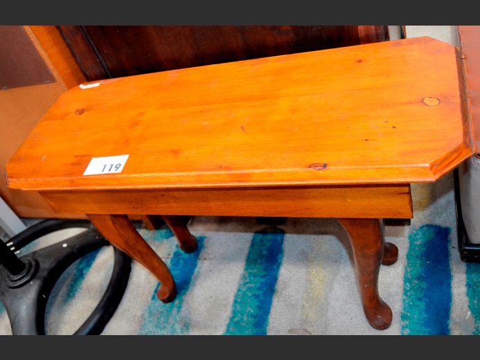 PINE SIDE TABLE, 75 x 30 x 46cm