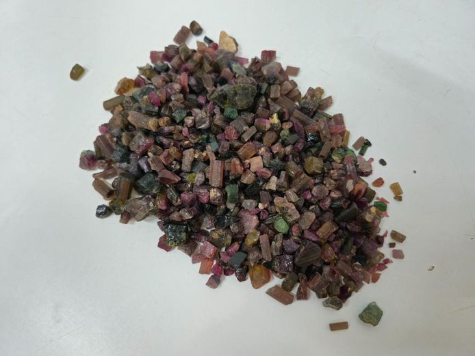 Lot of Natural Mixed Colour Rough Tourmaline Crystals