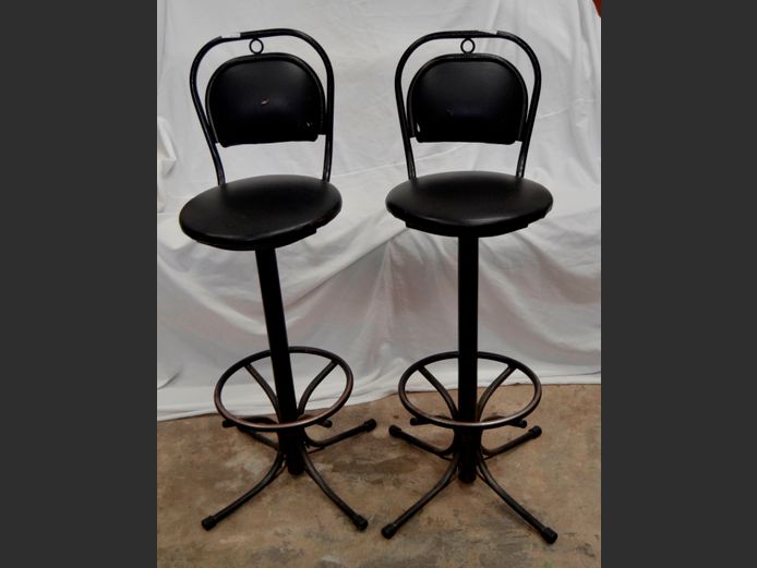 PAIR BAR CHAIRS, 80cm High
