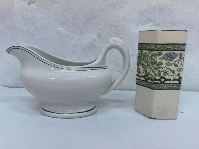 Royal Doulton Vase & John Maddock Gravy Boat
