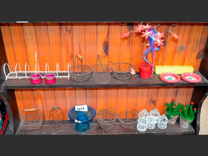 ORNAMENTAL BASKETS, EVERLASTING FLOWERS, etc