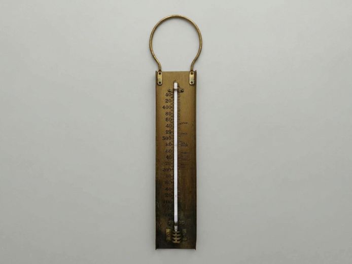 Vintage G.H. Zeal Brass Sugar Boiling / Confectionery Thermometer