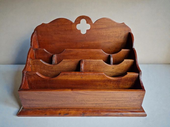 Vintage Tiered Solid Wood Desktop Organizer