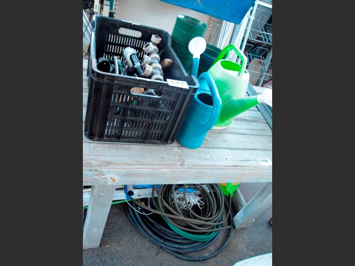 IRRIGATION HOSE, FITTINGS, PLANT PLANTERS, etc