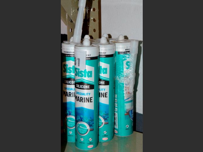 LOT OF 6 TUBES: SISTA TRANSPARENT SILICONE