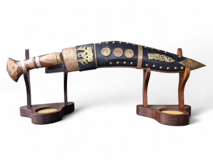Vintage Nepalese Gurkha Kukri Brass Dagger