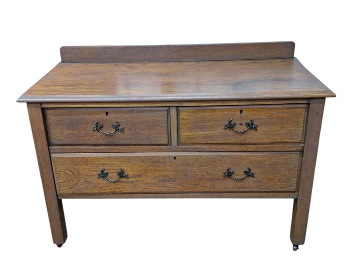 Antique Partridge Wood Chest of Drawers 