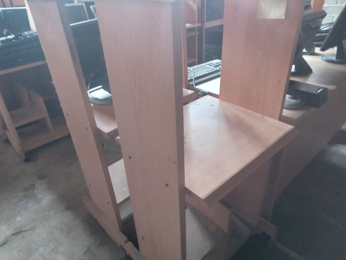 Wooden computer stand