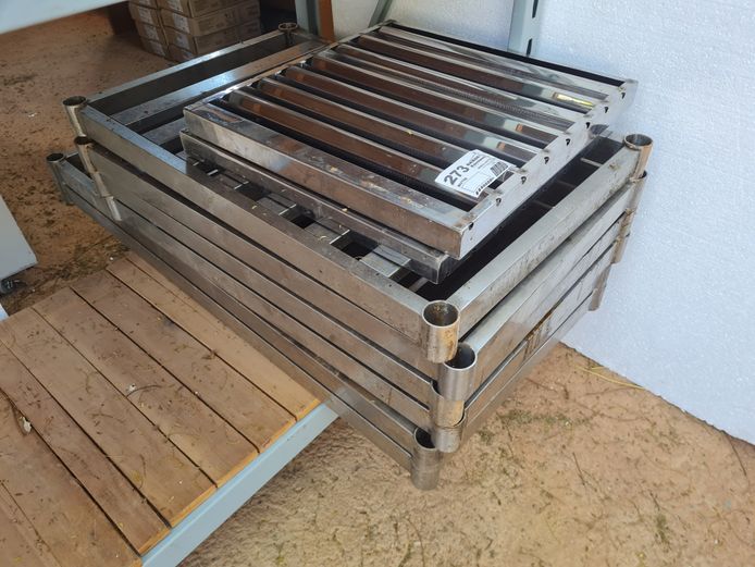LOT S/STEEL SHELVES AND COVERS