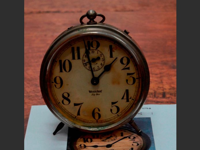 ANTIQUE 1919 WESTCLOX BIG BEN CLOCK, 13cm Diameter