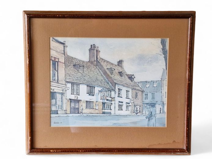 1979 Alan Oliver Framed Watercolor Painting