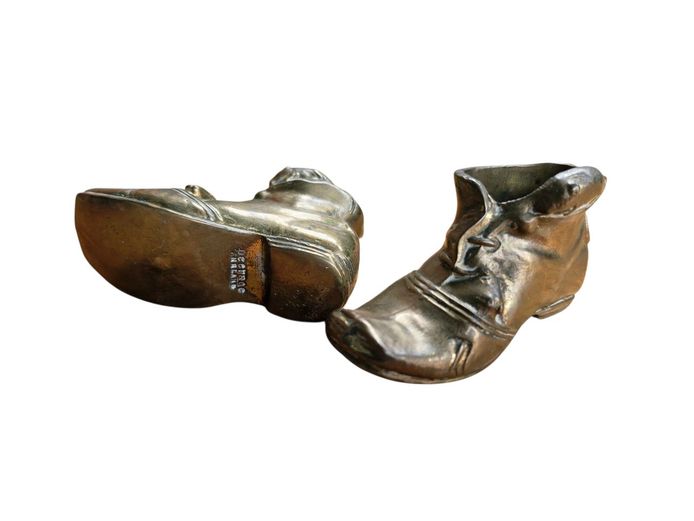 Mid-Century Peerage England Solid Brass Boots