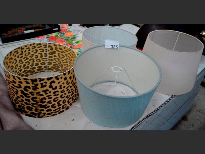 LOT OF 4: LAMP SHADES