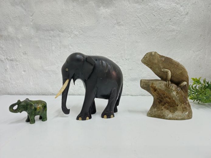 Collection of Three Decorative Animal Figurines