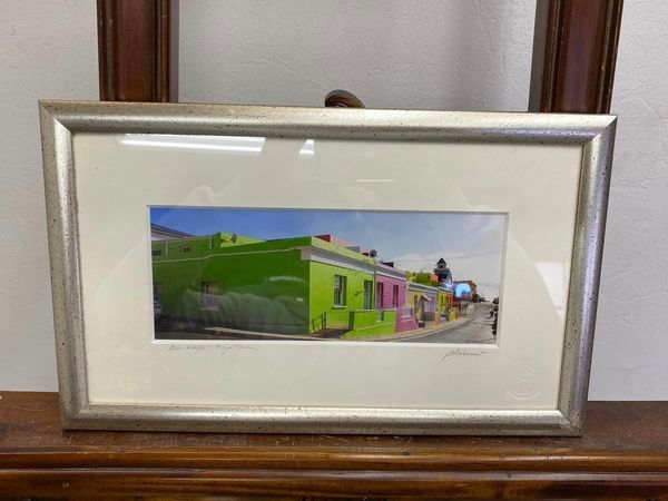 Bo-Kaap print signed by A Parson  38 x 23 cm