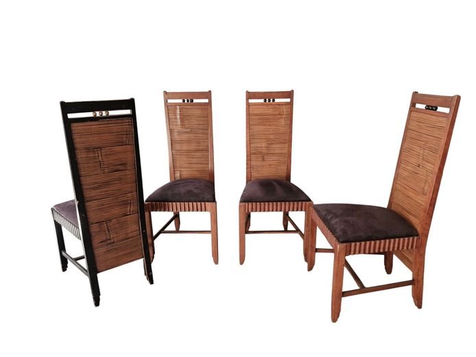 Vintage High Back Balinese Chairs