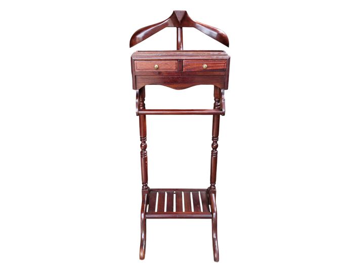 Mid-Century Mahogany Valet Stand