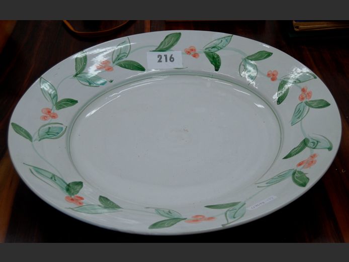 LARGE CERAMIC PLATTER, 52cm Diameter