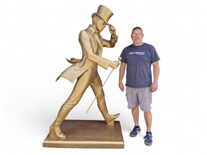 Original Life-Size Johnnie Walker "Striding Man" Promotional Statue