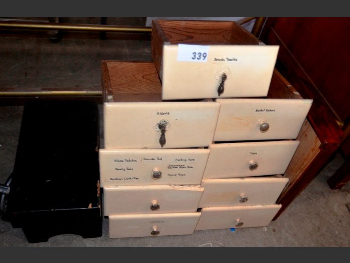 MILKMAID'S STOOL & DECORATIVE DRAWERS
