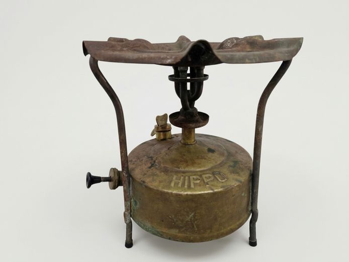 Vintage Hippo No. 1 Brass and Iron Camping Stove