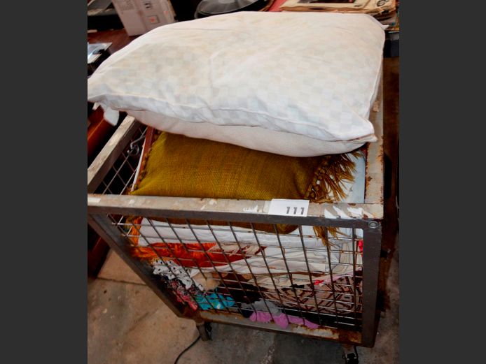 ASSORTED CLOTHING, SCATTER CUSHIONS, etc [Excl. Bin]