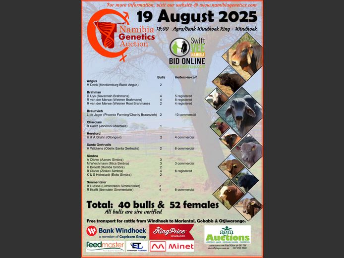 NAMIBIA GENETICS AUCTION