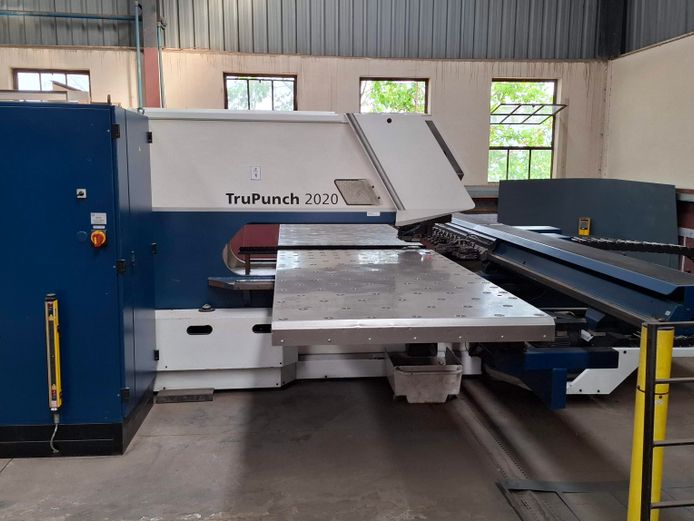 2010 Model, Trumpf Tru Punch 2020 Pneumatic Punching Machine with tooling, trolleys & safety lasers. 
