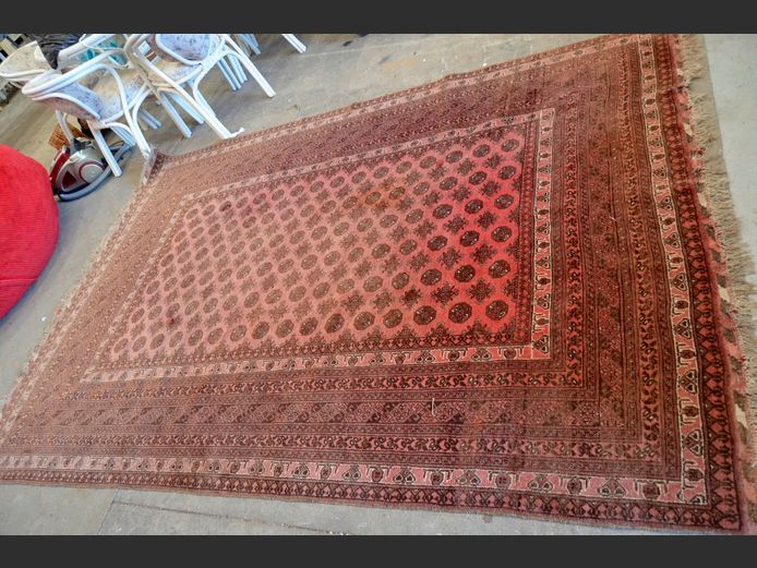 AFGHAN BOKHARA CARPET, 280cm x 200cm [Sun bleached]