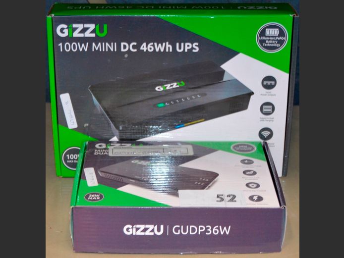 LOT: GIZZU 8800 mAh & 100W MINI U.P.S's [Untested]