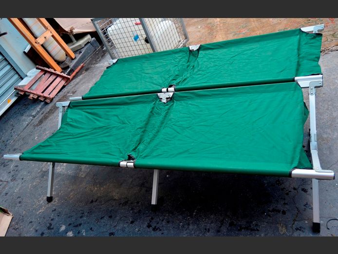 LOT OF 2: CAMPING STRETCHERS, 182 x 72cm [Incomplete]