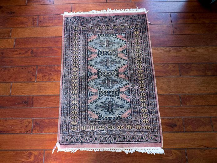Vintage Hand-Knotted Persian Accent Rug