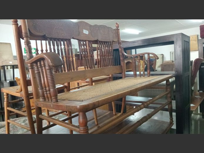 Antique colonial bench
